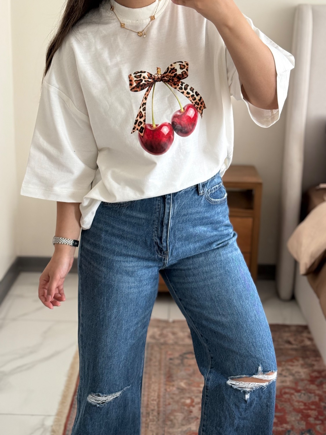 تیشرت هاوایی طرحدار🌼😍🎀
