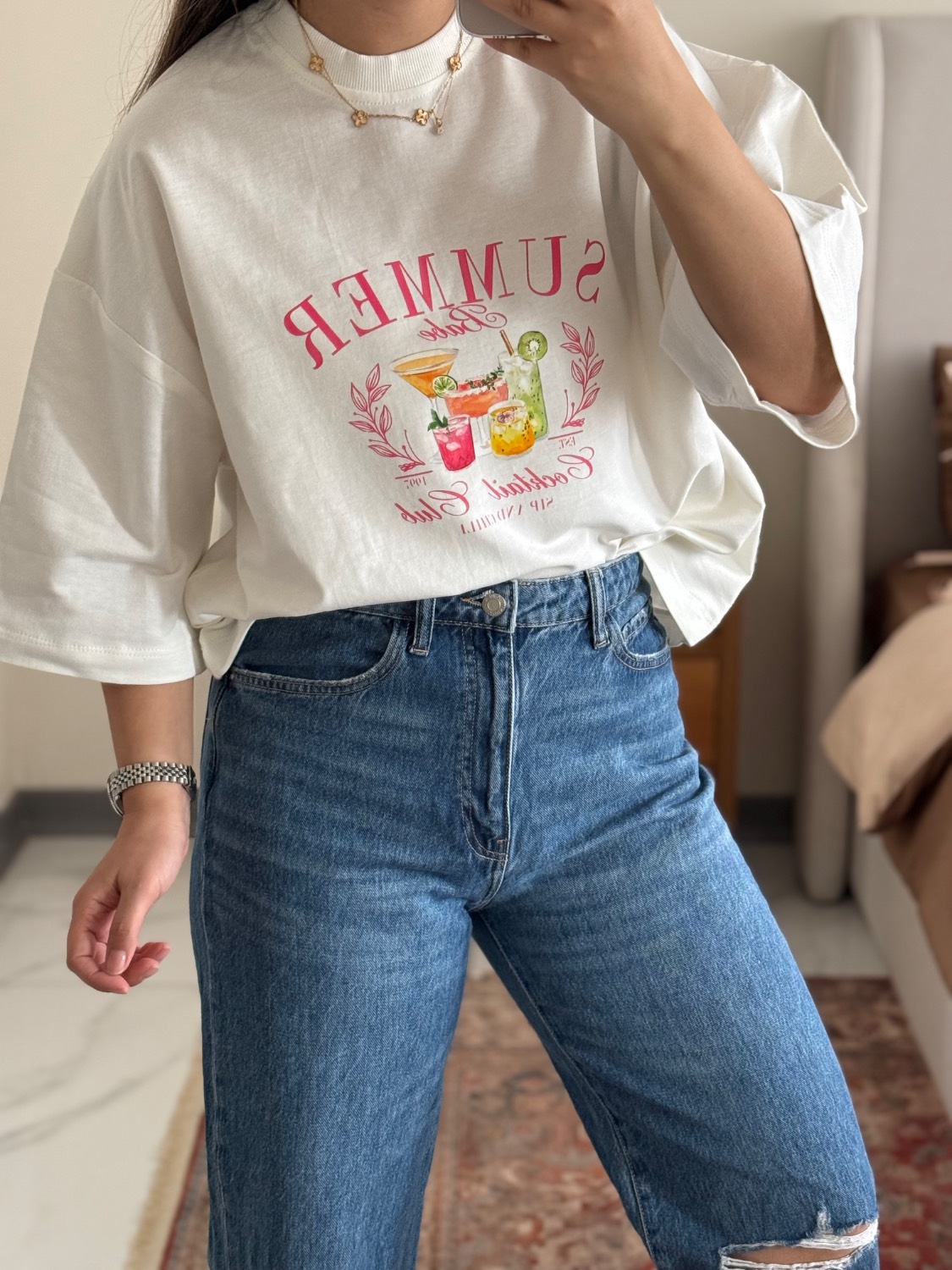 تیشرت هاوایی طرحدار🌼😍🎀